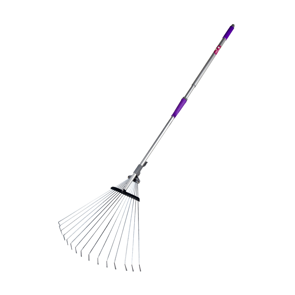 Грабли веерные алюмин. 15 плоских зуба, регулир. с ручкой 110-168 см (1/25) "don gazon" 128-1100