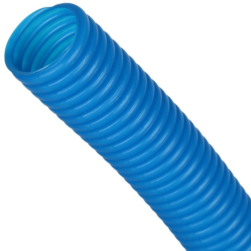 Гофра ПНД, синяя, d=23 мм для труб d=14-18 мм, STOUT бухта 50 м
