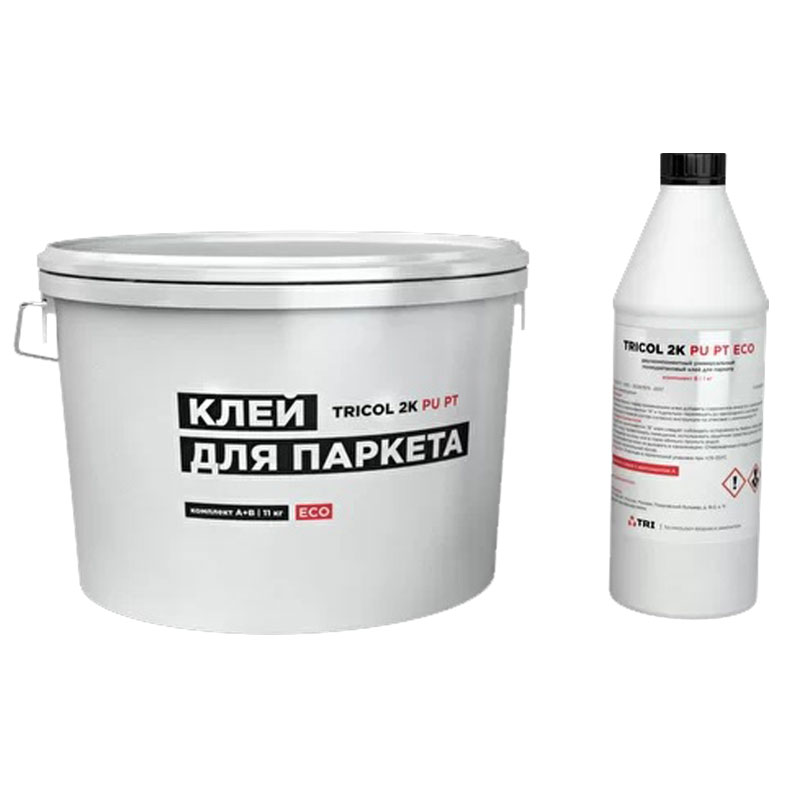 Клей TRICOL 2K PU PT ECO (Компоненты А и Б) 10кг+1кг
