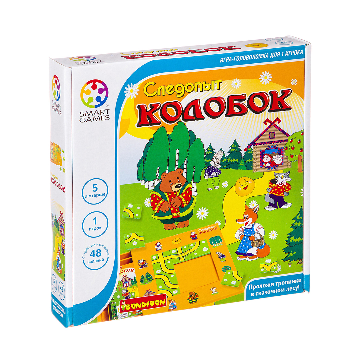 Игра логическая "следопыт колобок" "bondibon" вв0518