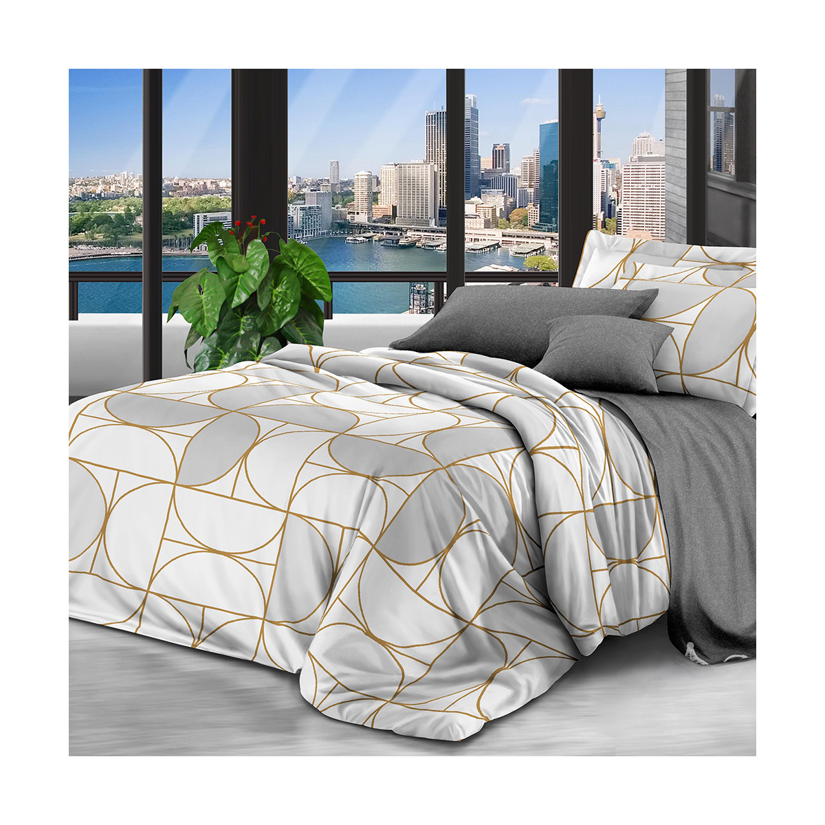 Постельное белье сатин 2 сп. 7841 (1/5) "sonnet"