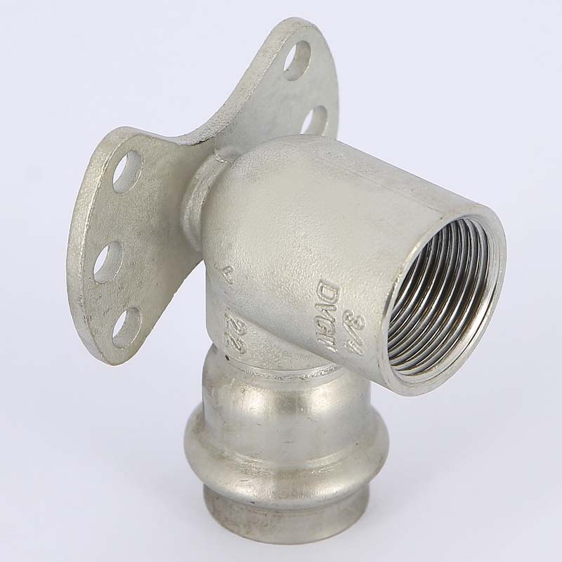 Водорозетка пресс 22х3/4' нержавеющая сталь Sanpress Inox VIEGA