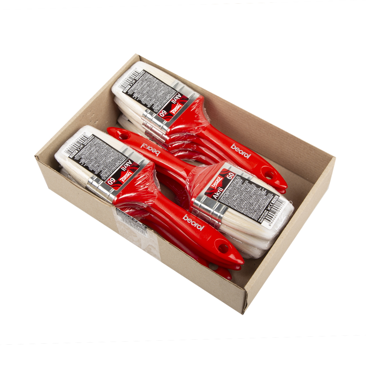 Кисть плоская акриловая 60 х 15 мм (12/84)  "beorol"