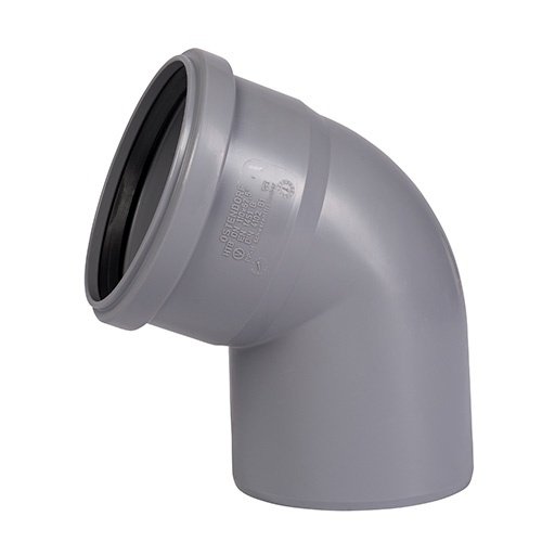 Отвод однораструбный 110 х 67° OSTENDORF HTB для канализации