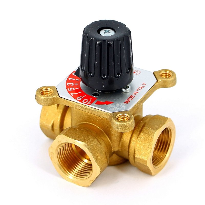 Клапан трехходовой смесительный 1" (ВР) Kvs 8 UNI-FITT