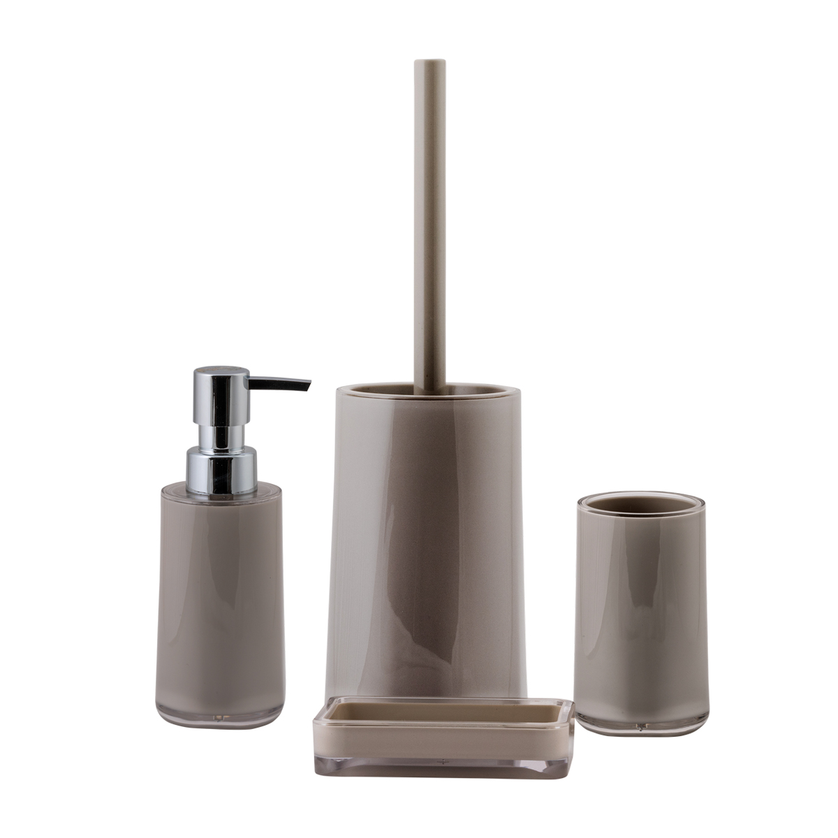 Дозатор для жидкого мыла "aya" акрил (бежевый) (1/12) "swensa" swp-7018bg-01