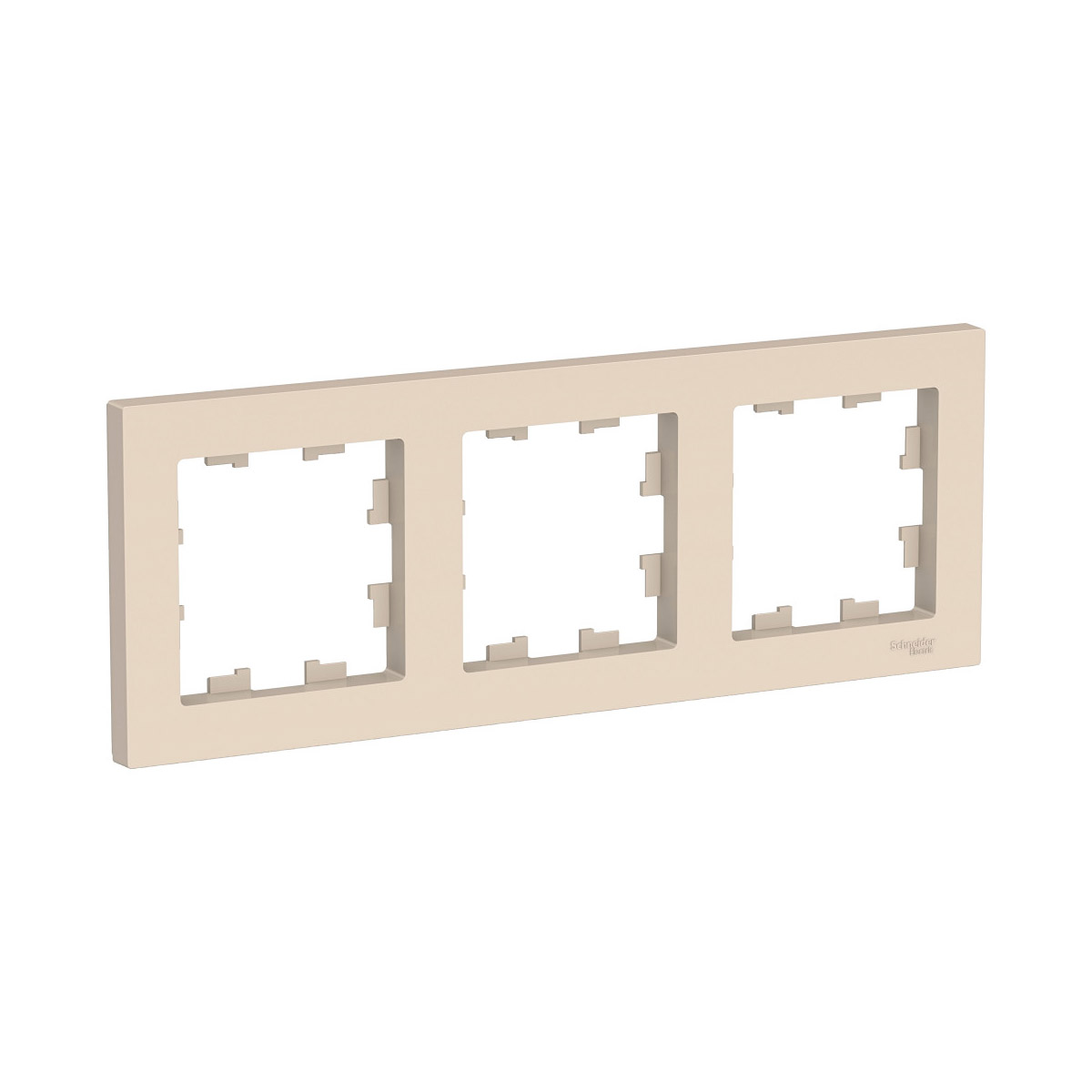 Рамка "atlasdesign" 3-х местн. универс., бежевый (1/15/90) "schneider"