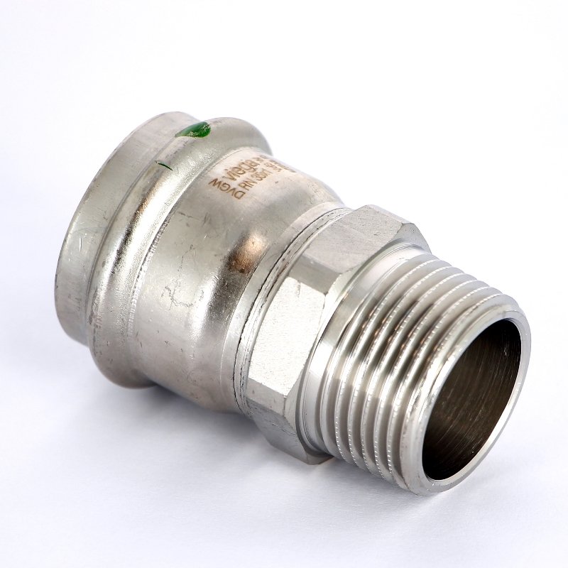 Муфта пресс-Н 35х1" нержавеющая сталь Sanpress Inox VIEGA