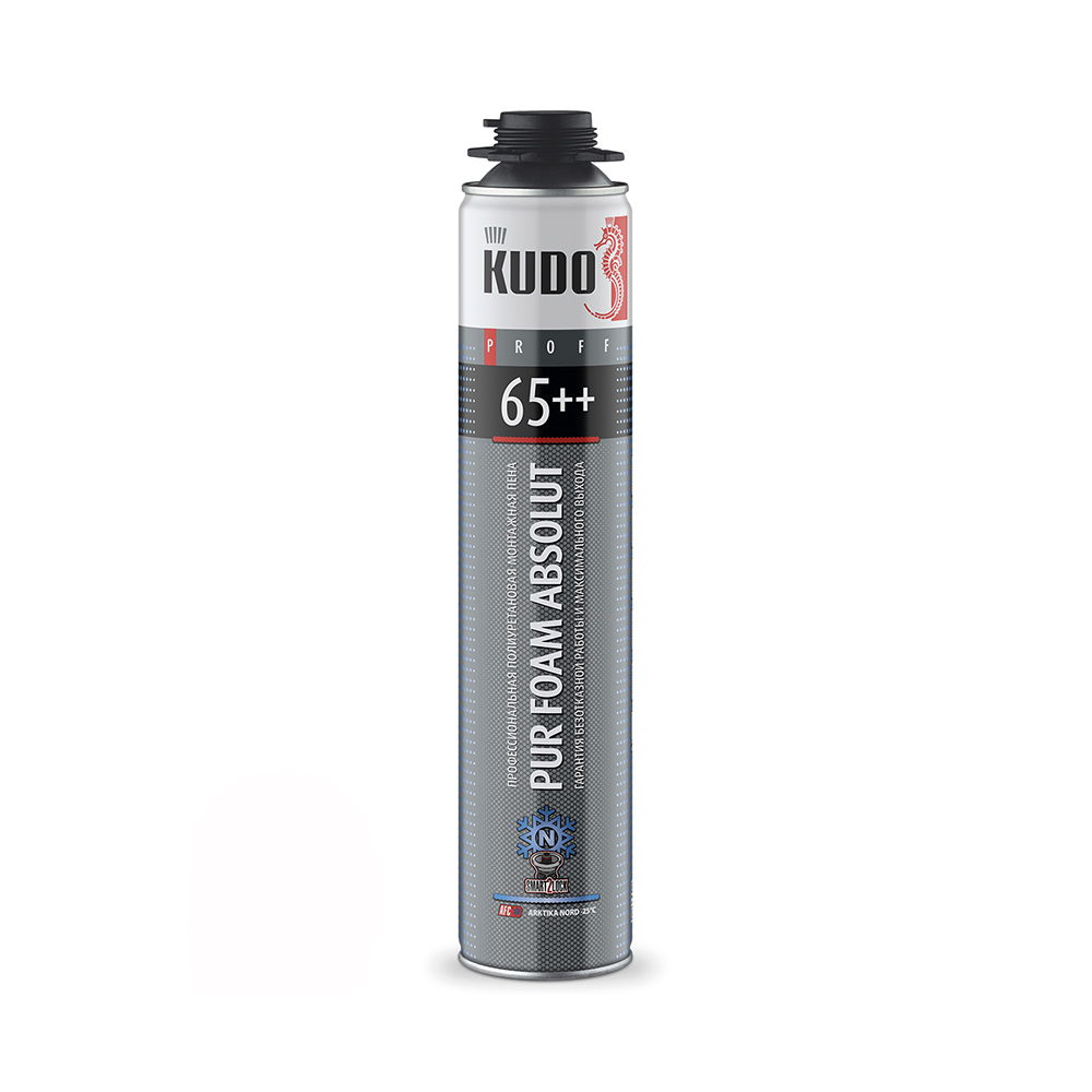 Пена монтажная "trend 65++" профи 1000 мл/950 г (12) "kudo"