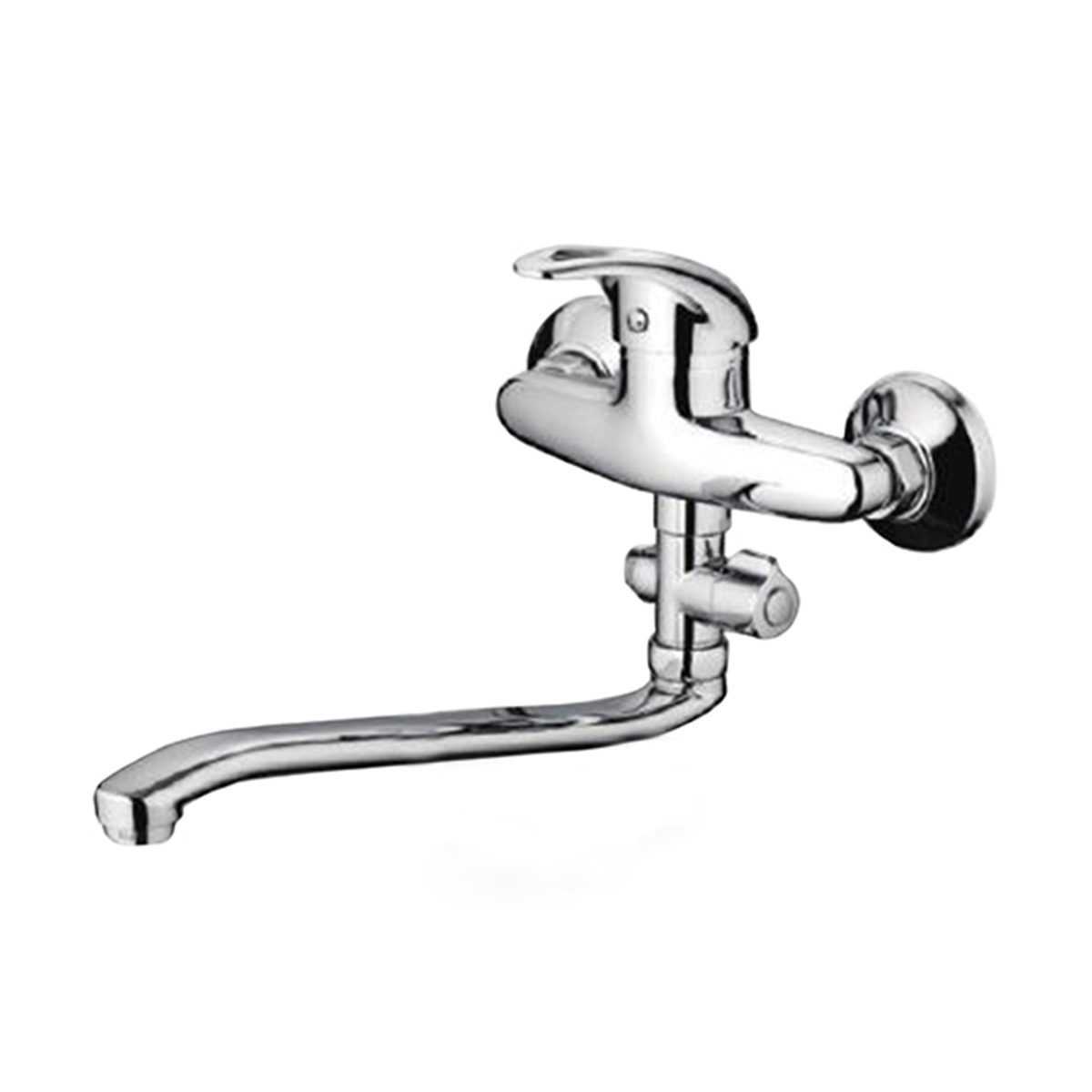 Смеситель для ванн f2102-b длинный поворотн. излив, хром (1/10) "frap"