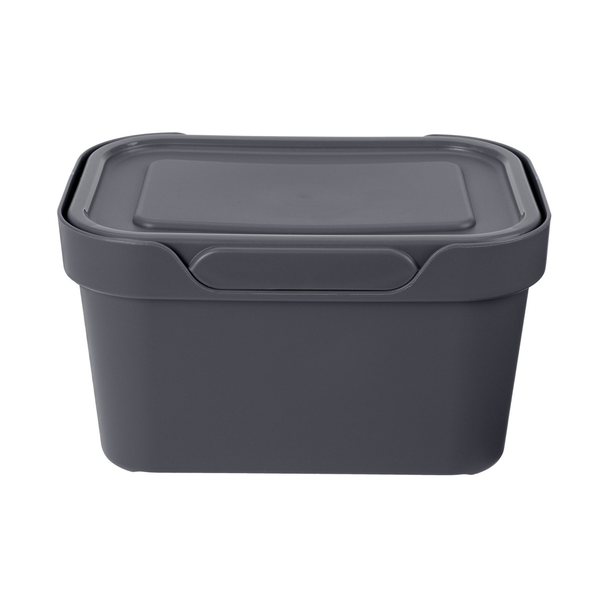 Ящик универс. с крышкой "luxe" 189*132*110 мм 1,9 л (серый) (1/20) "бытпласт"