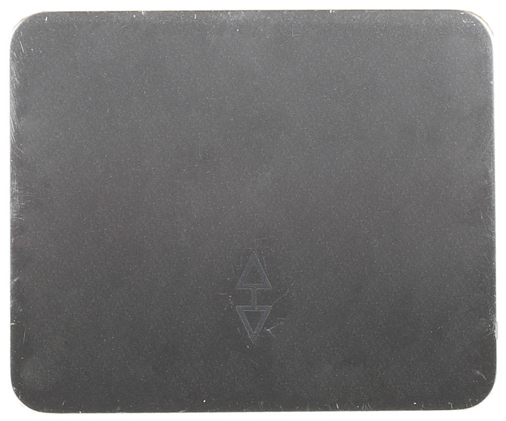 Выключатель СВЕТОЗАР ″ГАММА″ проходной, одноклавишный, без вставки и рамки, цвет светло-серый металлик, 10A/~250B