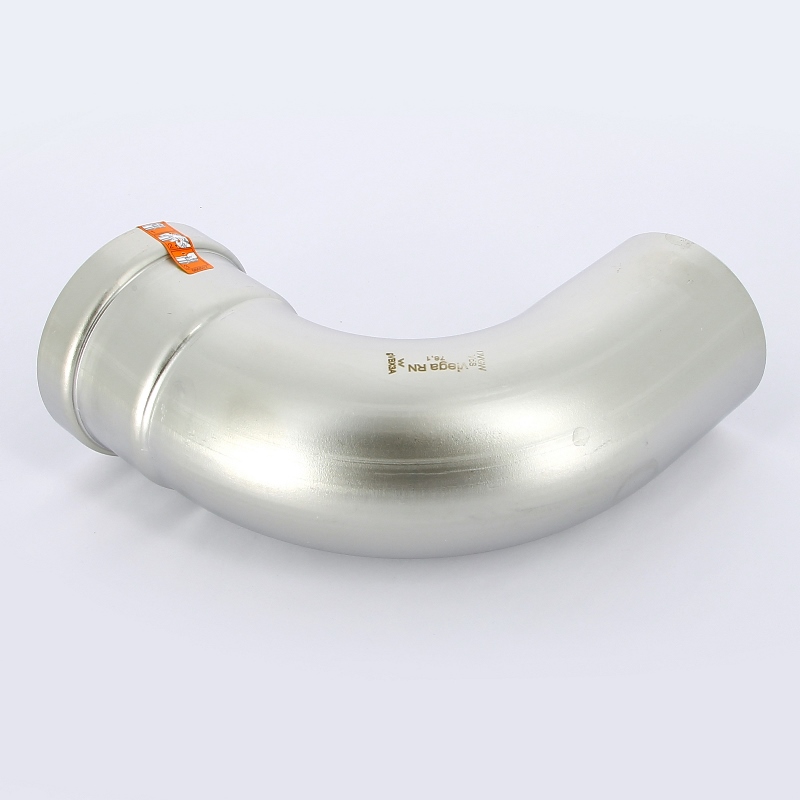 Угол-вставка пресс 76 нержавеющая сталь Sanpress Inox VIEGA