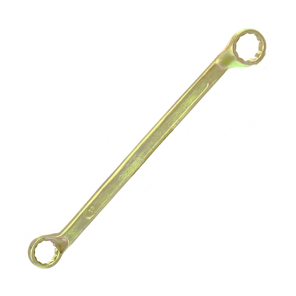 Ключ накидной 19 х 22 мм, желтый цинк (1/60) "сибртех"