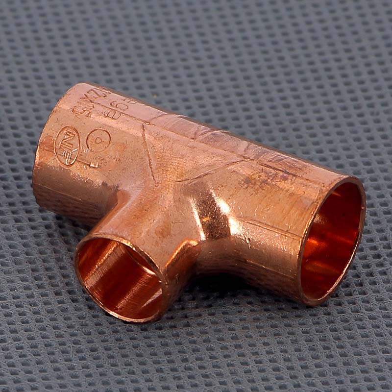 Тройник переходной под пайку 15 х 12 х 15 мм VIEGA медный