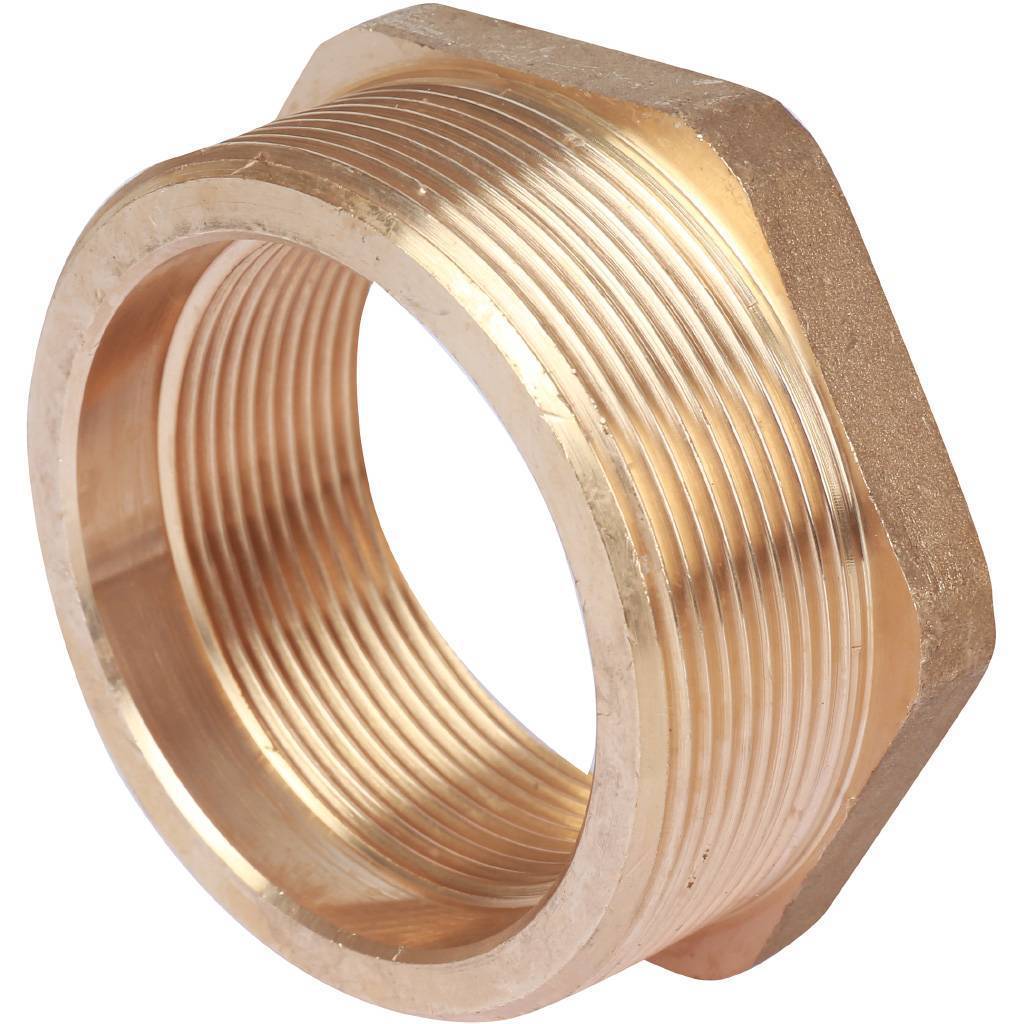 Футорка редукционная НВ 2"1/2 x 2" латунь STOUT