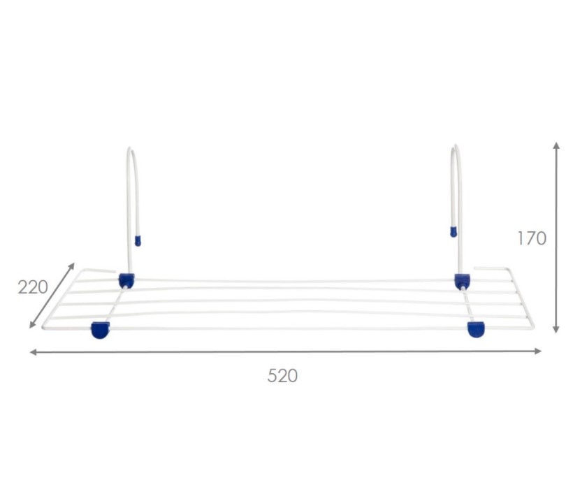 Сушилка для белья на батарею "компакт" (суш. полотно 2,6 м) (1/36) "виолет"