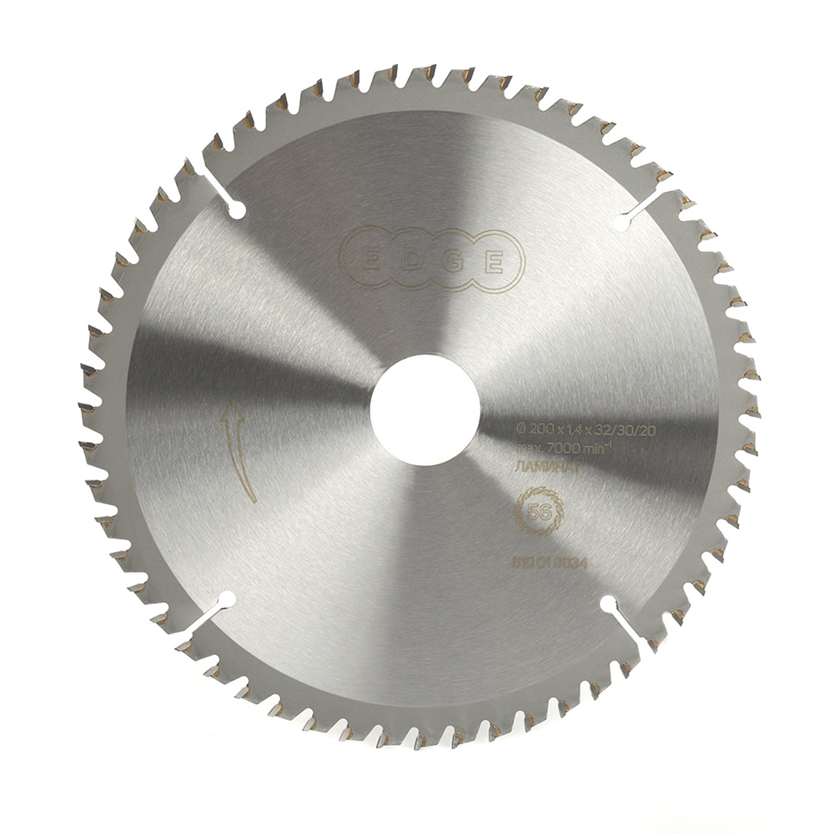Диск пильный по ламинату 200 х 32/30/20, 56 зубьев (1/50) "edge by patriot" 810010034