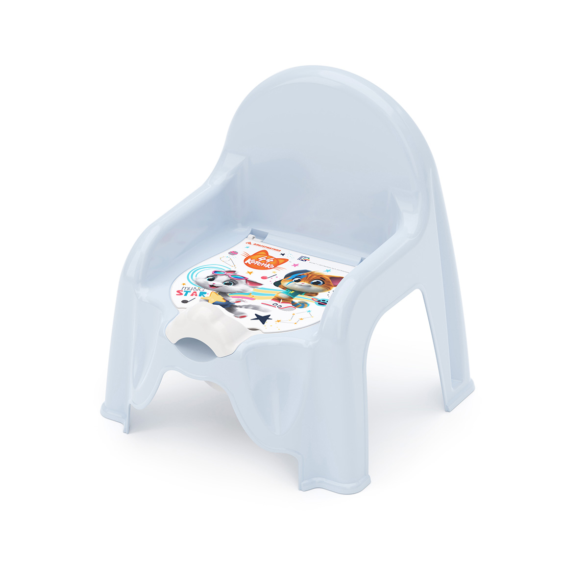 Горшок-стульчик детский "44 котёнка" (1/6) "альтернатива"  м7642