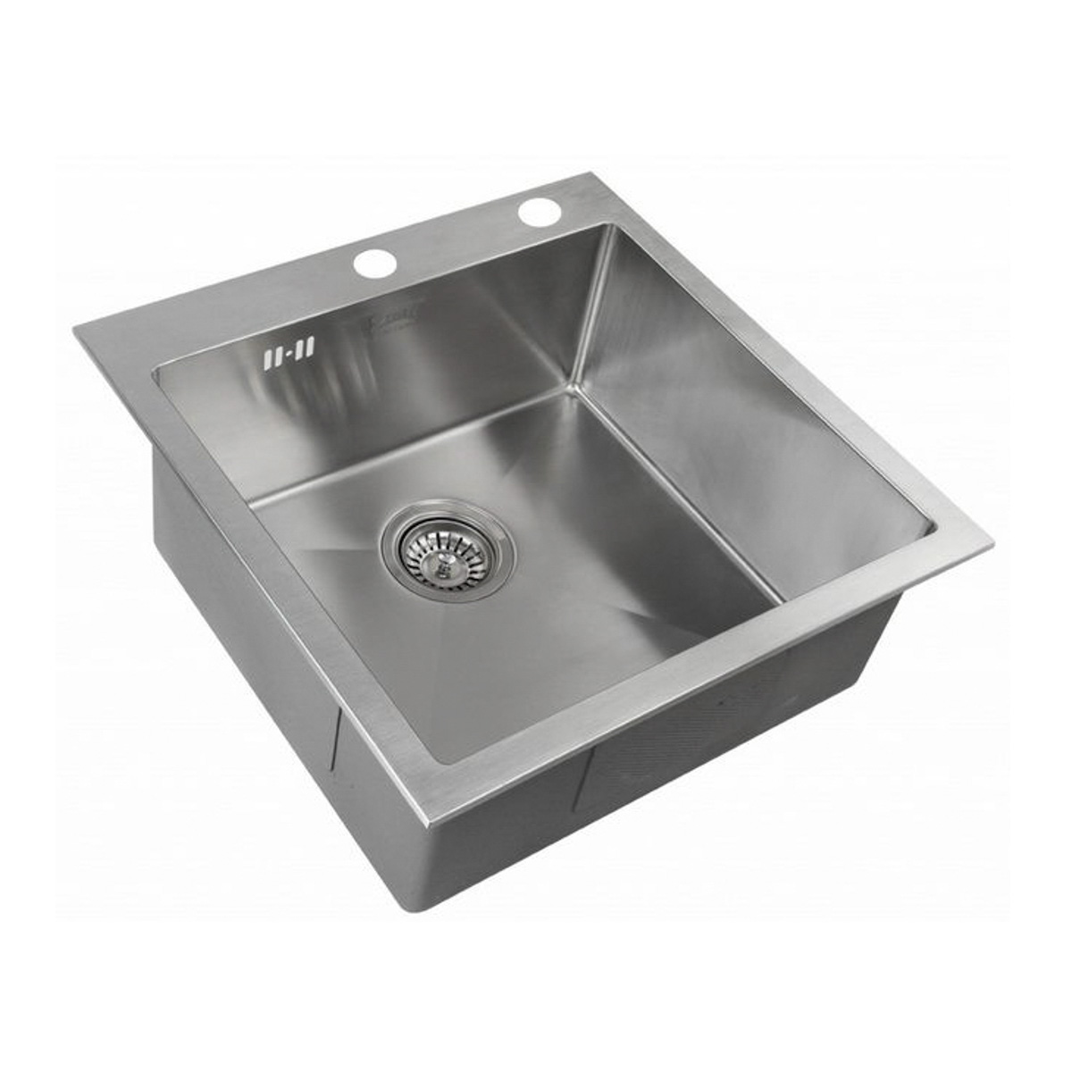 Мойка для кухни врезная нержав. rx-5151  510*510 мм (чаша 450*410*200 мм) "zorg"