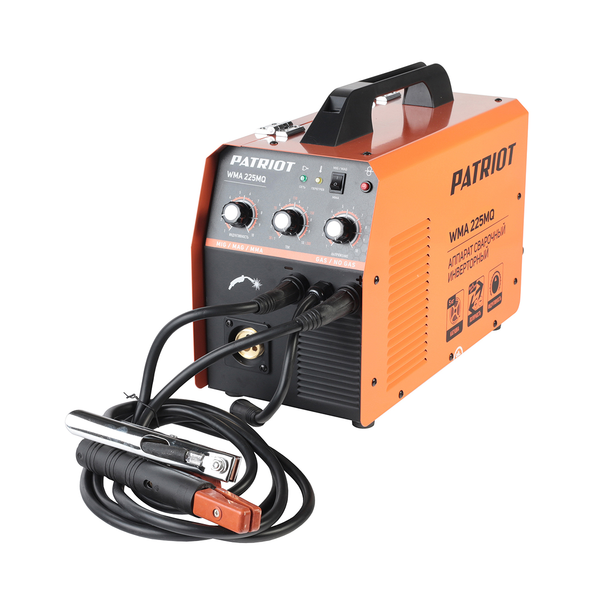 Сварочный автомат инверторный wma 225mq mig/mag/mma 9,4 квт (1) "patriot" 605301755