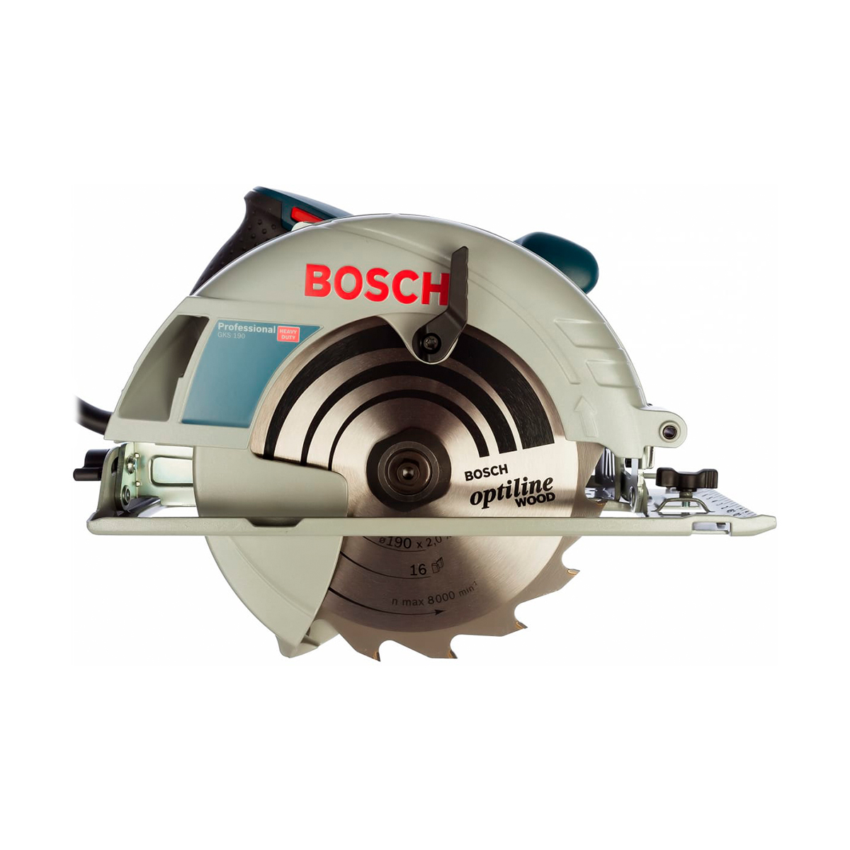 Дисковая пила Bosch GKS 190, 1400 Вт, D 190 мм