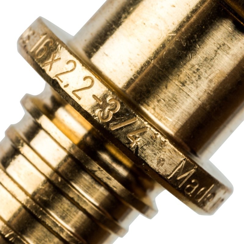 Муфта с накидной гайкой 16 x 3/4" аксиальная для труб PE-X STOUT