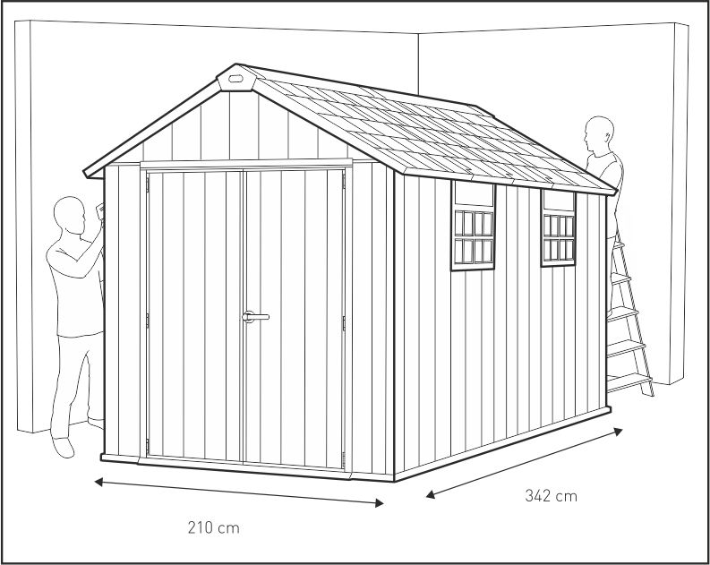 Сарай "Окланд 7511" (размеры 210 х 342 )