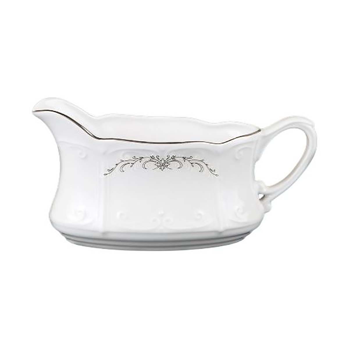 Соусник "kamelia" серый орнамент 450 мл (1/6/18) "cmielow" ok03360-omaz2303