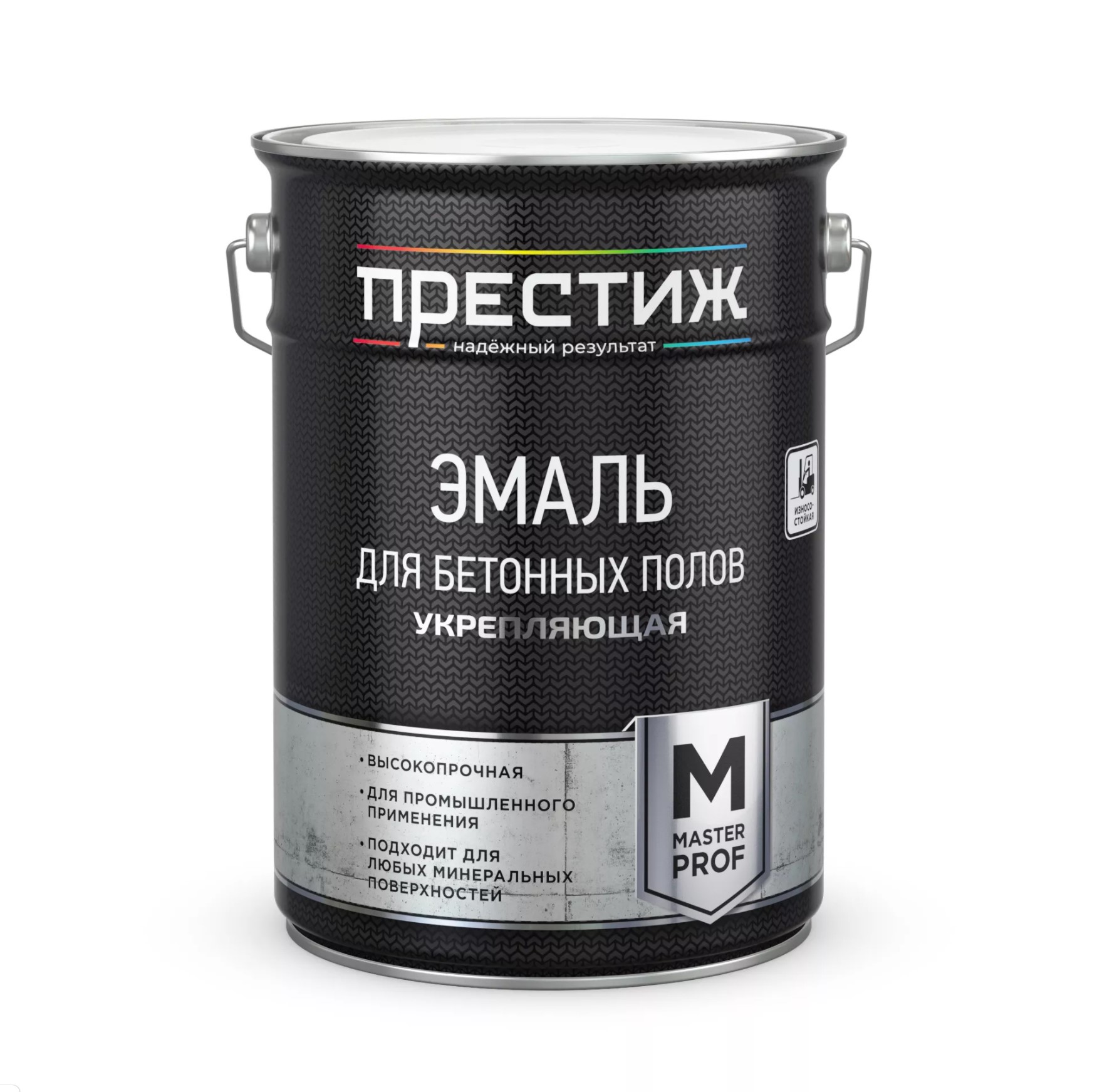 Эмаль для бетонных полов серая 20 кг (1) "престиж"