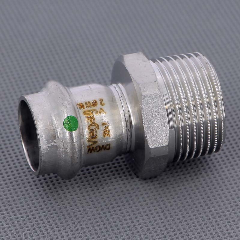 Муфта пресс-Н 22х1" нержавеющая сталь Sanpress Inox VIEGA