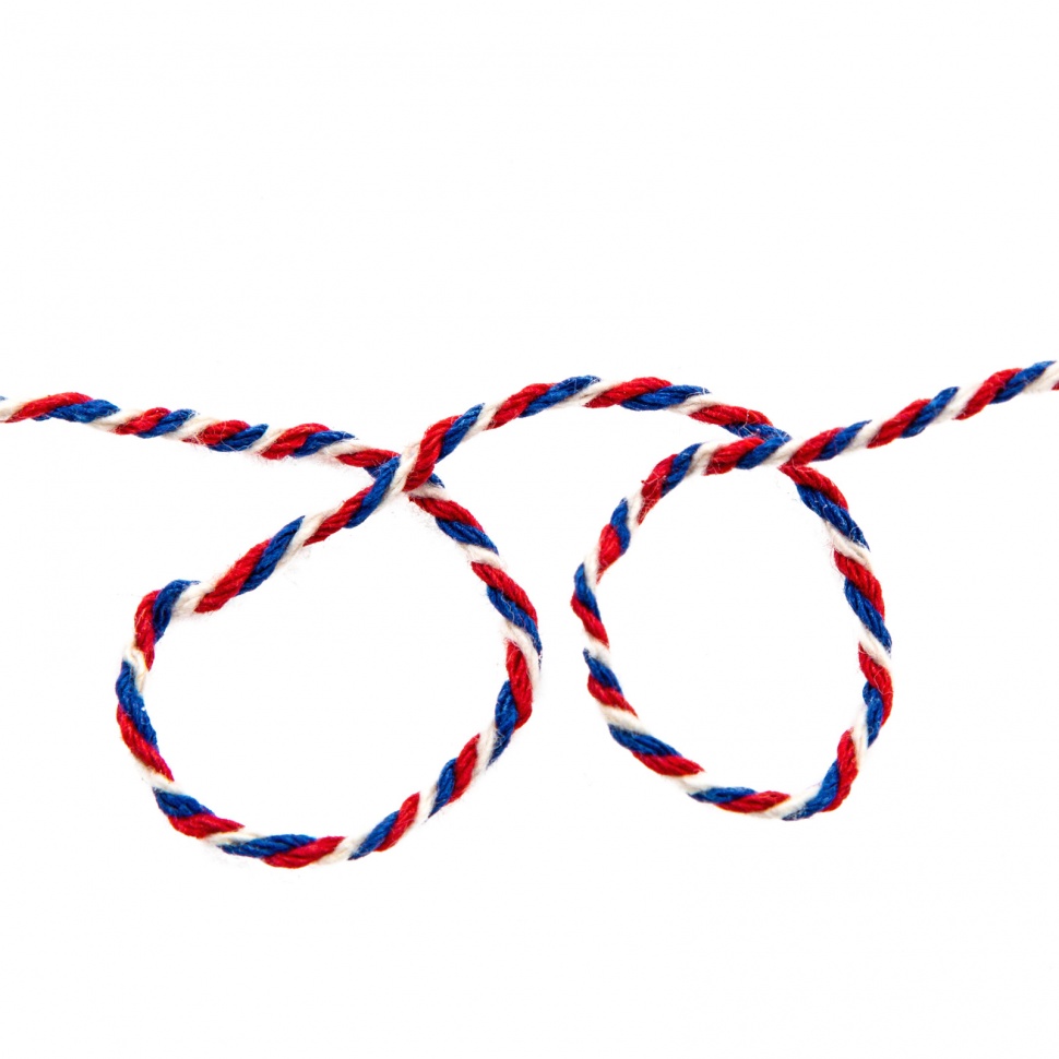 Нить ХБ 50 текс х 15, триколор, 120 м в диспенсере, вес 90 гр +- 5%, Сибртех (94154)