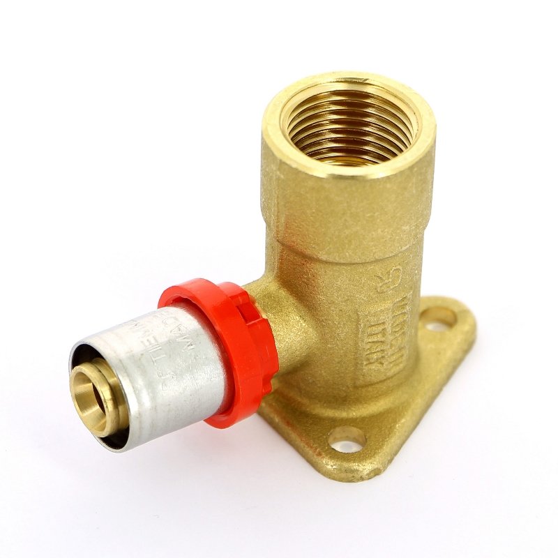 Водорозетка 16 x 1/2" пресс-В для МП труб TIEMME h=53 мм