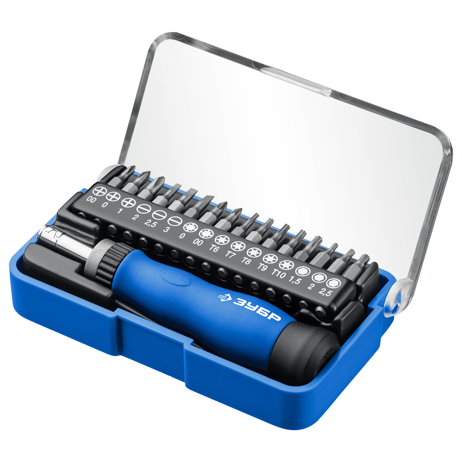 ЗУБР 17 предм., Реверсивная отвертка для точных работ (25626-H17)