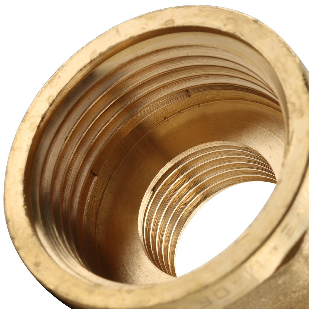 Муфта резьбовая ВР 1" x 1/2" латунь TIEMME