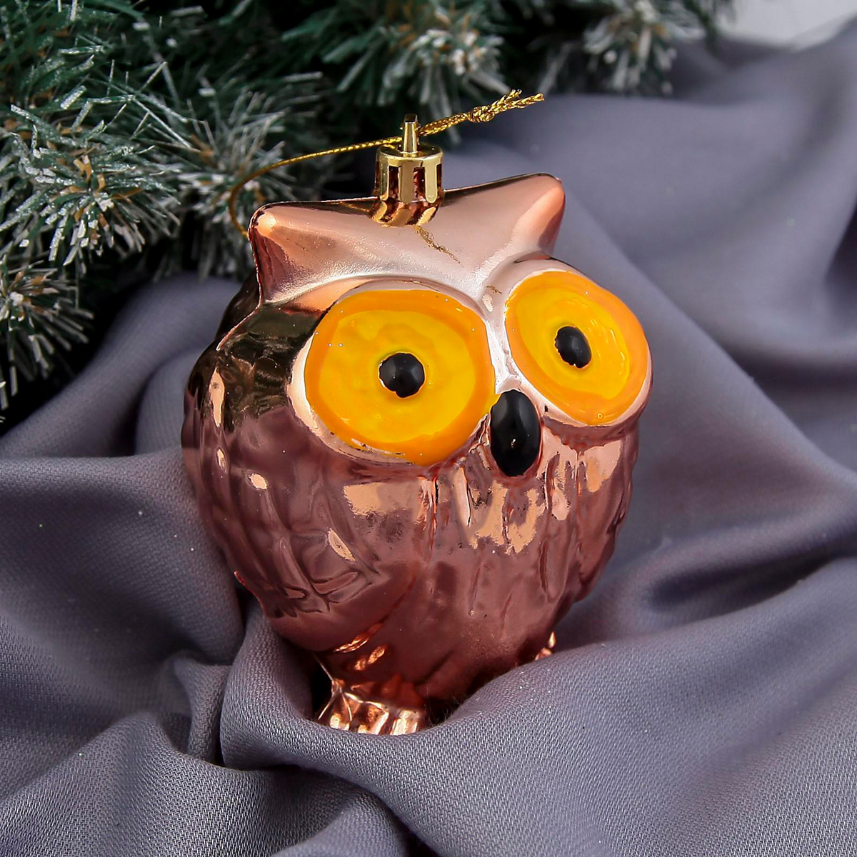 Украшение новогоднее "сова" 8,5*7 см "зимнее волшебство" 2122492