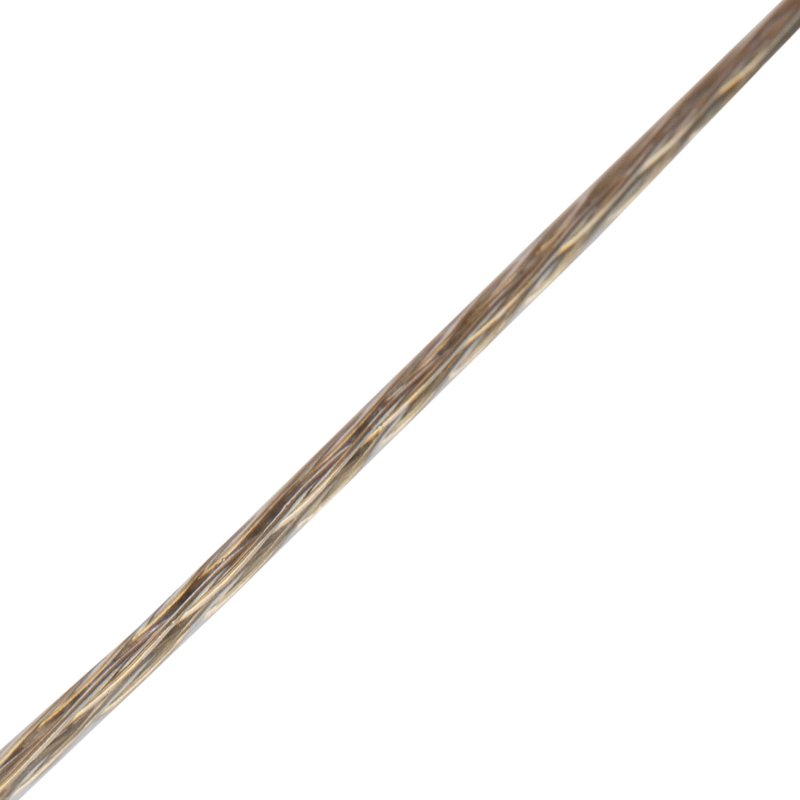 Трос стальной в пвх оплетке 2 мм х 200 м, прозрачный (1/4) "rexant" 09-5320