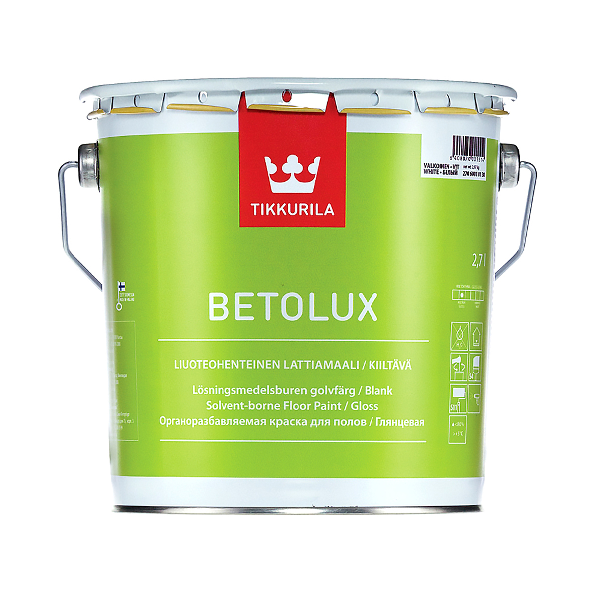Бетолюкс  2,7 л (1)  краска для пола уретано-алкидная "тиккурила"