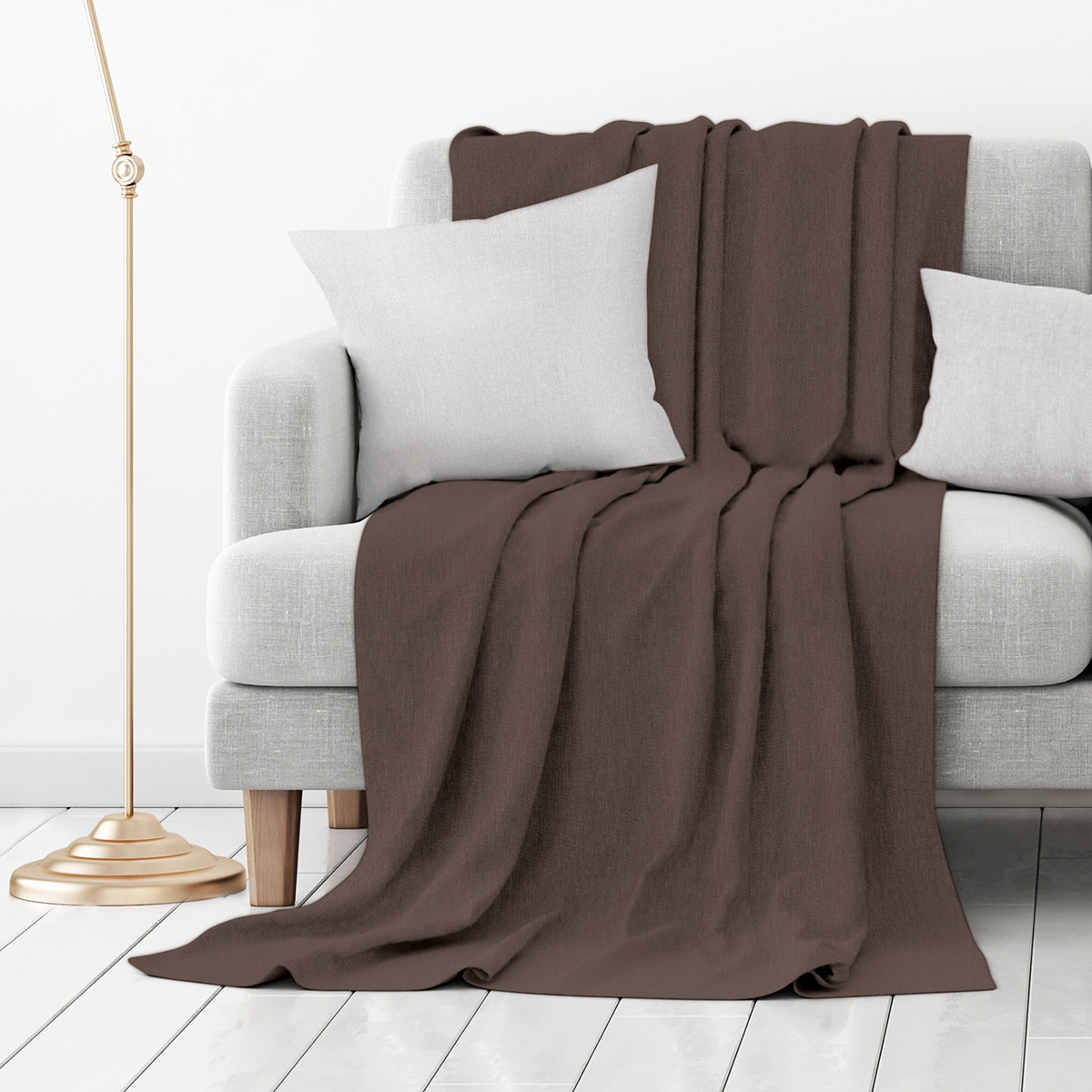 Покрывало "волшебная ночь" 200*220 см (шоколад)