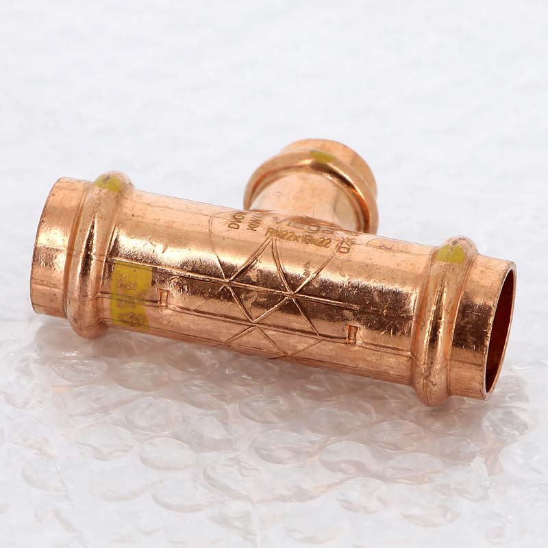 Тройник пресс медь Profipress G VIEGA 22 х 18 х 22