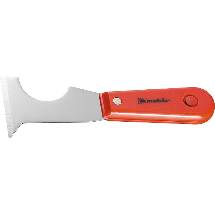 Шпатель-скребок стальной, пластмассовая ручка Matrix (85299)