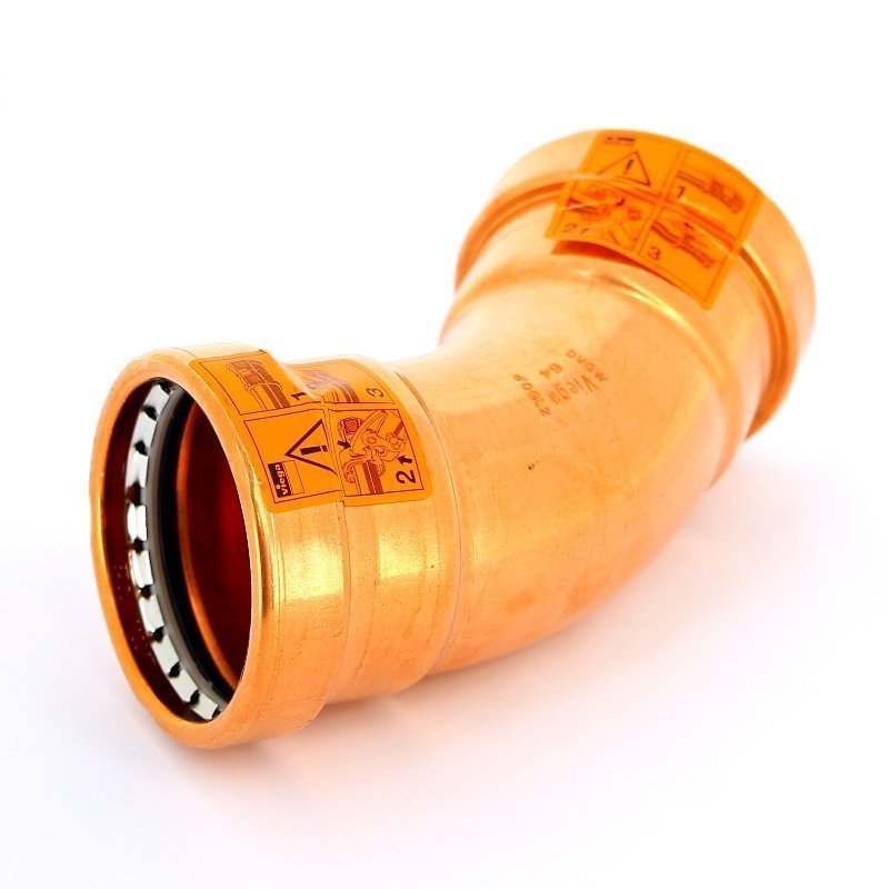 Угол 45° пресс медный Profipress VIEGA 64