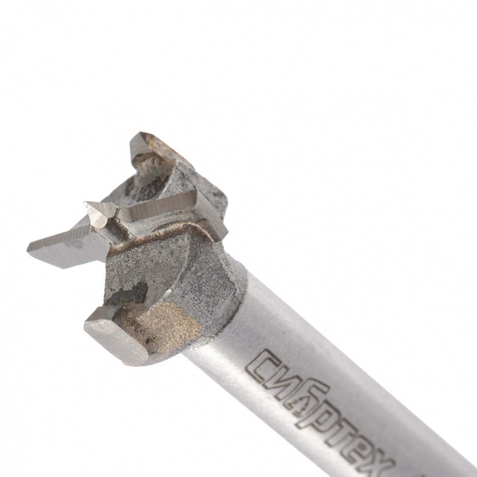 Сверло Форстнера по дереву, 19 мм, цилиндрический хвостовик Сибртех (704819)