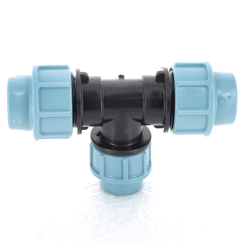 Тройник редукционный 32 х 25 х 32 мм под обжим для труб ПНД UNIDELTA