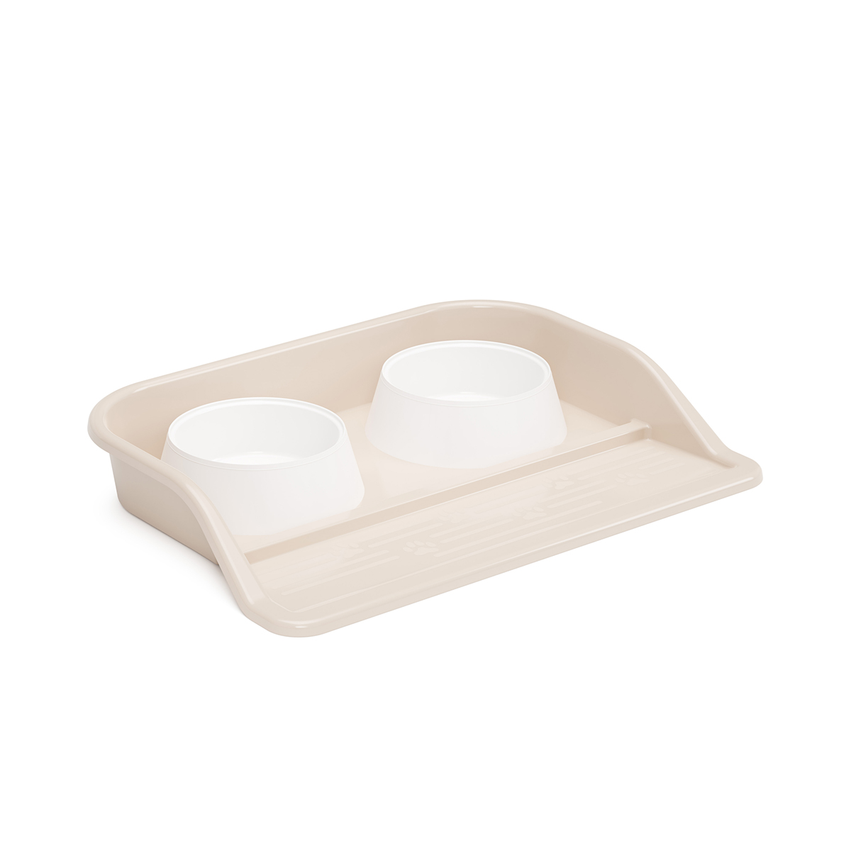 Набор мисок для домашних животных  0,3 л с лотком (1/12) "альтернатива" м3183