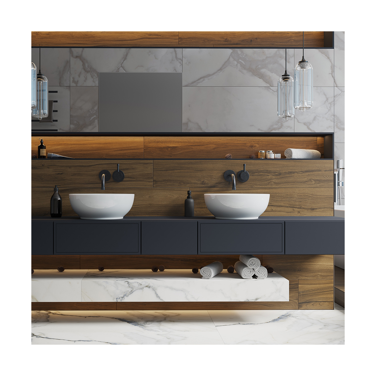 Раковина накладная "art slim" уп белая "sanita luxe" wb.ct/art/40-n.slim/wht.g/s1