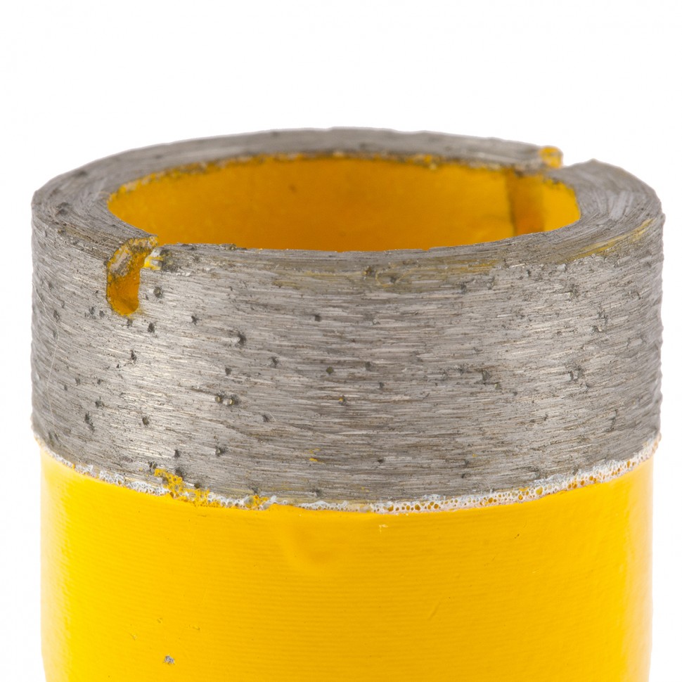 Сверло алмазное по керамограниту, 27 мм, мокрая резка, М14 Denzel (72682)