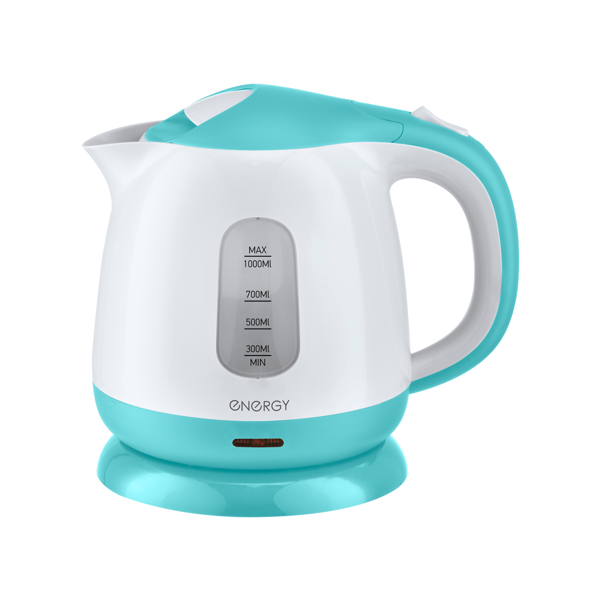 Чайник электр. "energy" e-275 1 л (1/12) пластик (бело-бирюзовый)