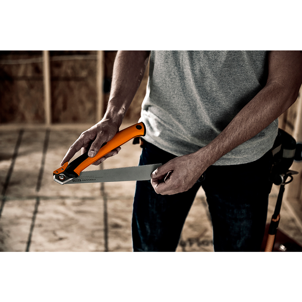 Пила тяговая складная "powertooth" 250 мм (1/3) "fiskars" 1062933