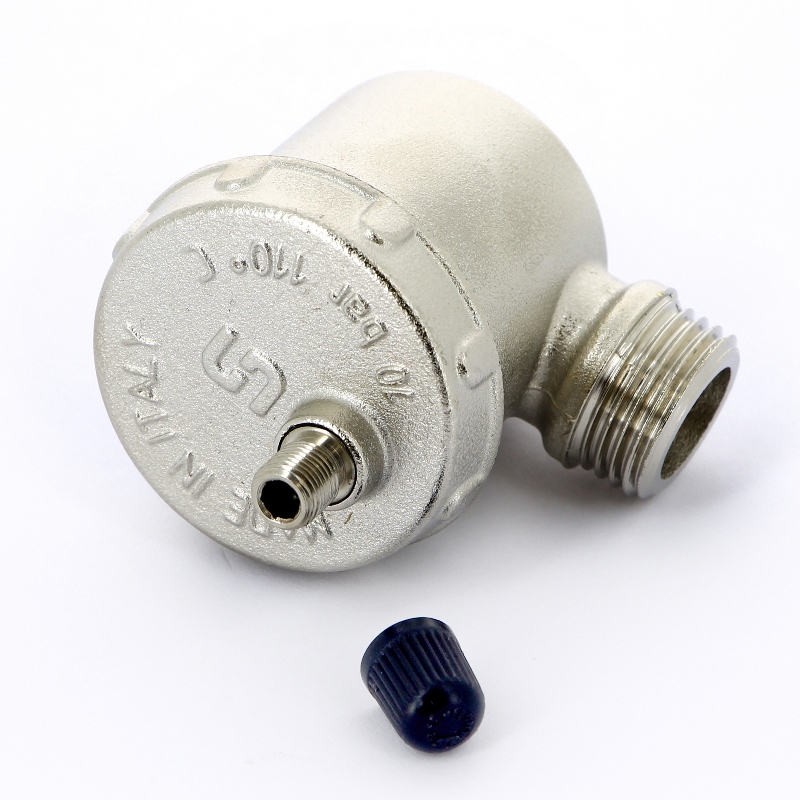 Воздухоотводчик автоматический никель угловой 1/2" UNI-FITT